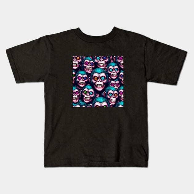 Genetic improvement monkeys Kids T-Shirt by nerd.collect